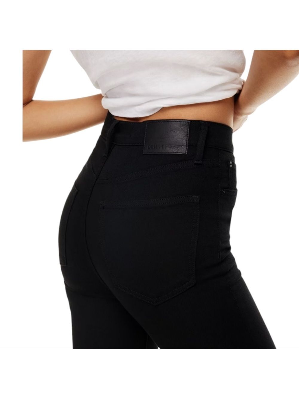 Denim Forum The Lola High Rise Skinny Jeans